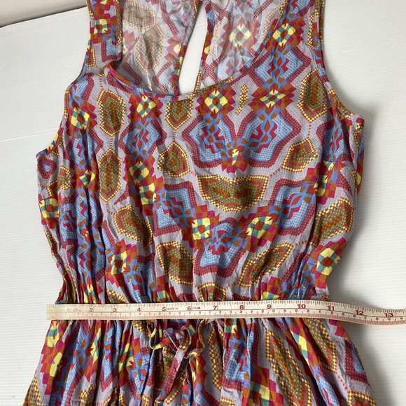 Country Road Dress Multicolored Colorful Geometric Hippie Size 6 XS - Picture 11 of 12